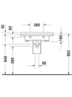 Duravit Starck 3 mosdó Vital 700mm 0309700000