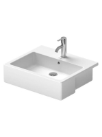 Duravit Vero félig beépíthető kerámia mosdó 55x47 cm, WonderGliss bevonattal 03145500001