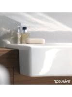 Duravit Vero félig beépíthető kerámia mosdó 55x47 cm, WonderGliss bevonattal 03145500001