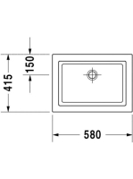 Duravit 2nd floor WonderGliss mosdótál 58x41,5 03175800001