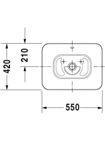 Duravit Bacino ráültethető mosdótál 0334520000