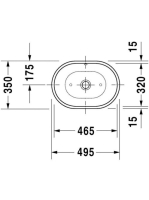 Duravit Foster mosdótál 49,5x35 0335500000
