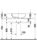 Duravit Foster mosdótál 49,5x35 0335500000
