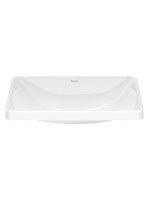 Duravit D-Neo csaplyuk nélküli beépíthető mosdó 60x44 cm, fehér alpin 0358600079