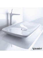 Duravit PuraVida ráültethető mosdótál 69,5x41,5 cm lefolyótakaróval 0370700000
