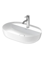 Duravit Luv ráültethető mosdó 60x40 cm rögzítővel, matt fehér/fehér 0380602600