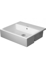 Duravit Vero Air Félig beépíthető kerámia mosdó 55x47 cm, WonderGliss bevonattal, alpin fehér 03825500601