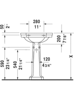 Duravit 1930 WonderGliss mosdó 60x41 04386000001