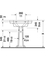 Duravit 1930 mosdó 70x50 0438700000