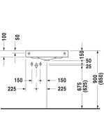 Duravit Architec sarok mosdó 45x45 0448450000