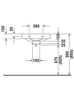 Duravit Architec jobbos mosdó 57,5x52 0449580008