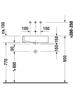 Duravit Vero ráültethető kerámia mosdótál 50x38 cm 0455500000