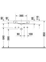 Duravit Happy D.2 balos kézmosó 50x22 0711500009
