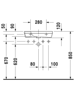 Duravit DuraStyle balos kézmosó 50x22 0713500009