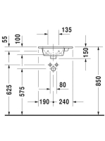 Duravit ME by Starck aláépíthető mosdó 43x30 0723430000