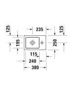 Duravit Vero Air Jobbos kézmosó bútorral aláépíthető 38x25 cm, alpin fehér 0724380000