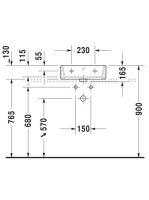 Duravit Vero Air Kézmosó bútorral aláépíthető 45x35 cm, alpin fehér 0724450000