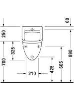 Duravit Starck3 piszoár 0821350000