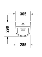 Duravit D-Code felső bekötésű piszoár 0828300000