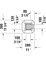 Duravit 1930 mosdóláb 0857900000