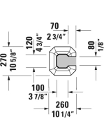 Duravit 1930 mosdóláb 43860-hoz 0857910000
