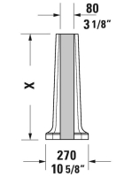 Duravit 1930 mosdóláb 43860-hoz 0857910000