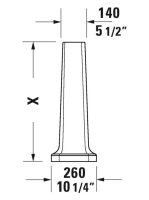 Duravit 1930 mosdóláb 43860-hoz 0857910000