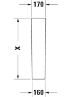 Duravit DuraStyle WonderGliss mosdóláb 08582900001
