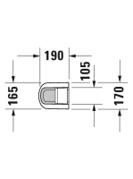 Duravit DuraStyle WonderGliss mosdóláb 08582900001