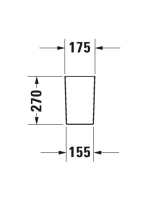 Duravit DuraStyle szifontakaró 0858310000