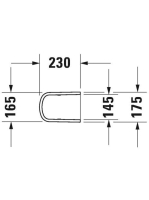 Duravit DuraStyle szifontakaró 0858310000