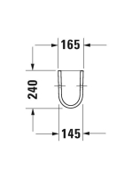 Duravit Starck 3 szifontakaró WonderGliss bevonattal 08651700001