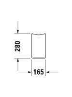 Duravit Starck 3 szifontakaró 0865170000