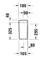 Duravit Starck 3 monoblokk WC tartály alsó bekötésű 0920100005