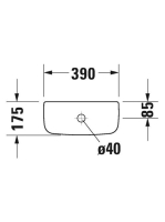 Duravit D-Code monoblokk öblítőtartály 092700, oldalsó vízbekötésű