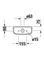 Duravit D-Code monoblokk öblítőtartály 092700, oldalsó vízbekötésű