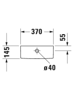 Duravit Starck 2 monoblokk WC tartály oldalsó bekötéssel 09330005