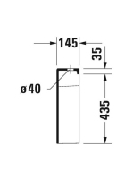 Duravit Starck 2 monoblokk WC tartály oldalsó bekötéssel 09330005