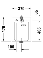 Duravit Starck 2 monoblokk WC tartály oldalsó bekötéssel 09330005