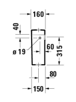 Duravit Happy D.2 oldalsó bekötésű monoblokk WC tartály WonderGliss bevonattal 09340000051