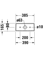 Duravit DuraStyle oldalsó bekötésű monoblokk WC tartály WonderGliss bevonattal 09350000051
