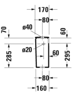 Duravit DuraStyle oldalsó bekötésű monoblokk WC tartály WonderGliss bevonattal 09350000051