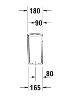 Duravit ME by Starck alsó bekötésű tartály WonderGliss bevonattal 09381000051