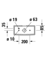 Duravit ME by Starck alsó bekötésű tartály WonderGliss bevonattal 09381000051
