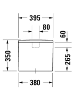 Duravit ME by Starck alsó bekötésű tartály 0938100005