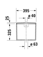 Duravit ME by Starck alsó bekötésű tartály 0938100005