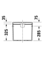 Duravit D-Neo oldalsó csatlakozású monoblokk tartály WonderGliss bevonattal 09440000051
