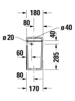 Duravit D-Neo monoblokk WC tartály, oldalsó vízbekötés 0944000005