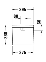 Duravit D-Neo monoblokk WC tartály, oldalsó vízbekötés 0944000005