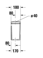 Duravit D-Neo monoblokk WC tartály, fehér 0944100005